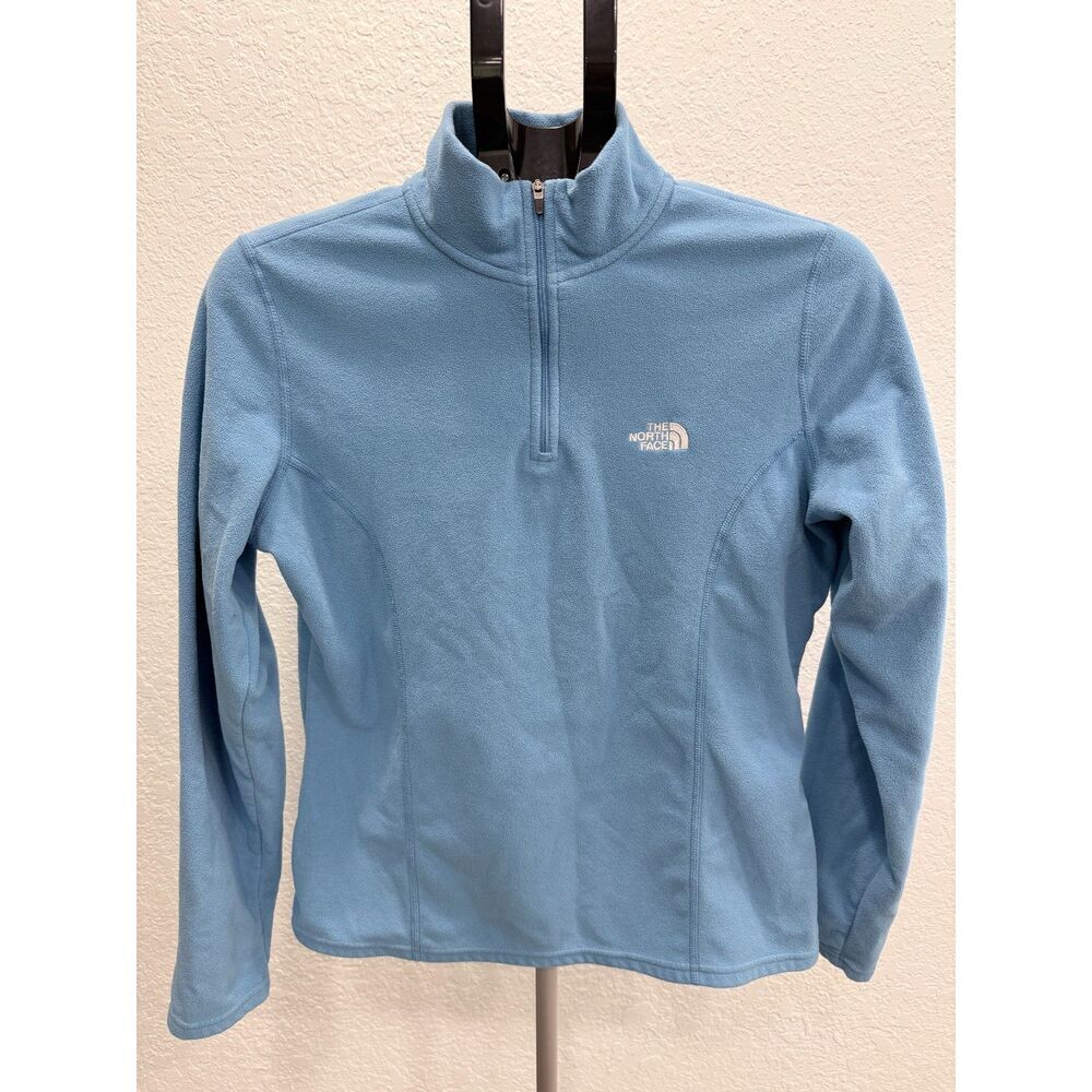 The North Face Womens 100 Glacier Quarter-Zip Fleece Sweatshirt Size M